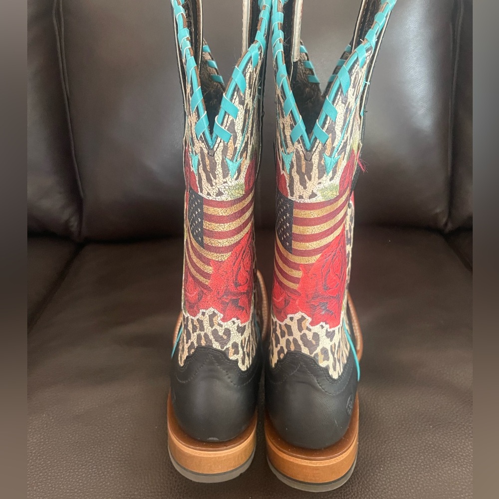 NEW Ariat Frontier Rodeo Quincy Western Boot RARE - Picture 13 of 14